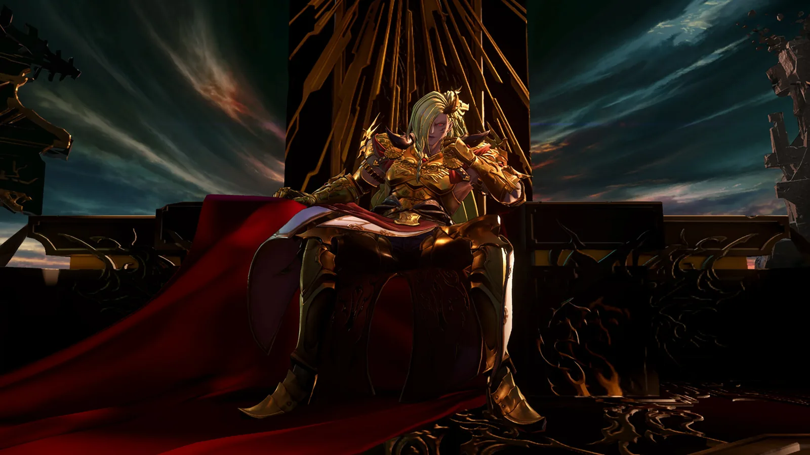 A four-character party fighting in Granblue Fantasy: Relink - Endless Ragnarok